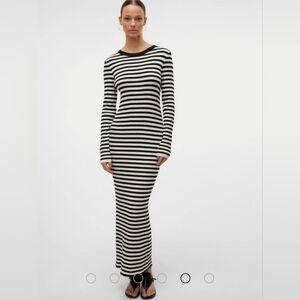 NWT Knit Dress White And Black